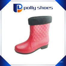 Zapatos calientes de la lluvia del PVC de las mujeres calientes de la manera de la venta